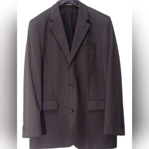 Banana Republic - Men's 46L Dark Gray Jacket,Shell 100% Wool, Lining 100%...